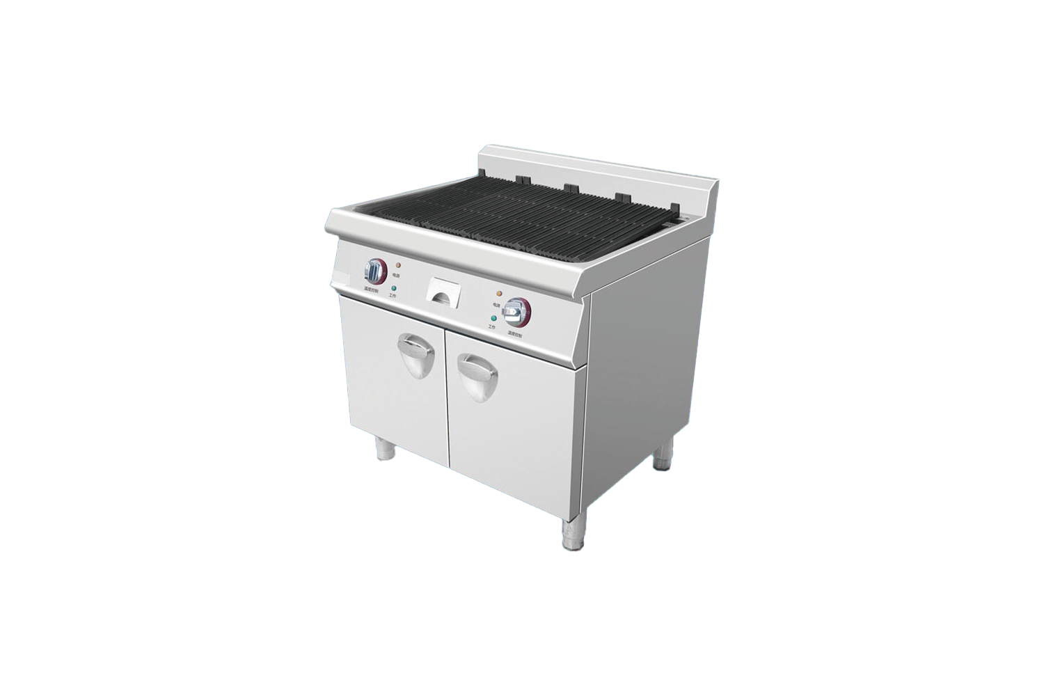 European style volcanic stone grill