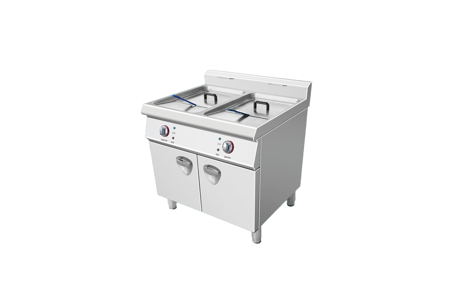 European style double-cylinder fryer