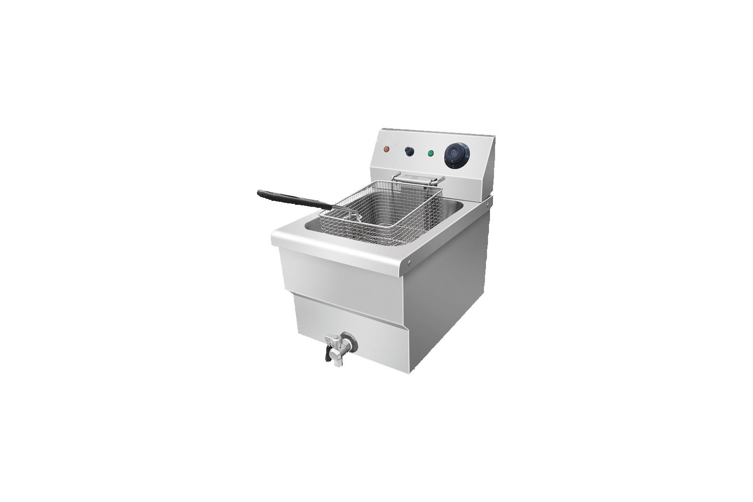 Deluxe table top single cylinder electric fryer
